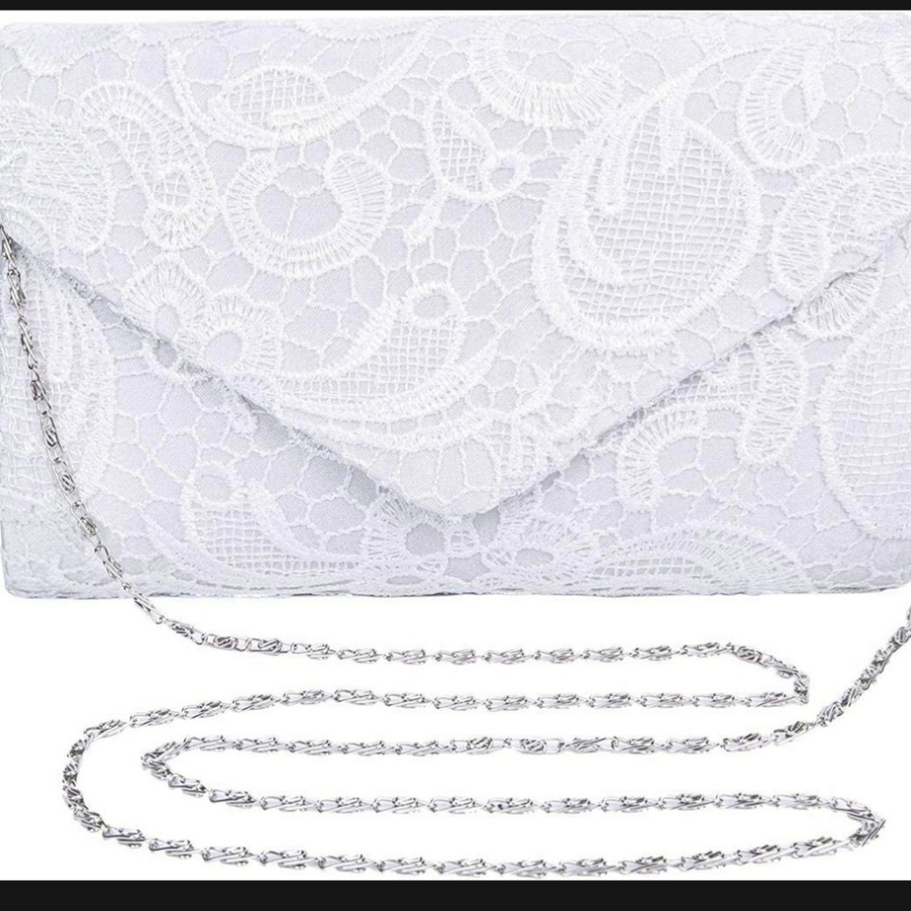 Brand New White Lace Purse